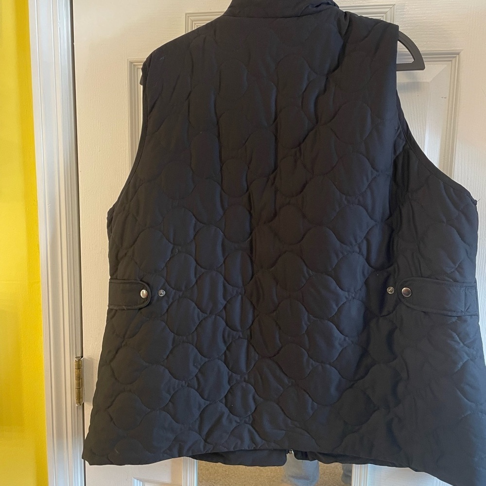 Bagatelle Light Weight Black Quilted Vest 3X - Picture 5 of 6